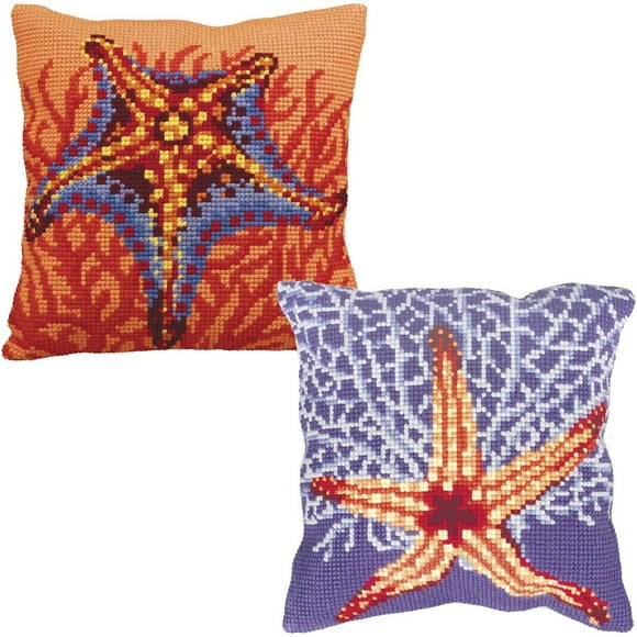 40\u044540 cm Embroidery kit DIY Needlepoint Pillow Kit Cross Stitch Cushion Kit Tits and Magnolia size 16x16